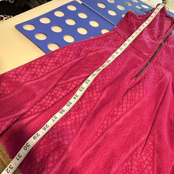 Free People Miss Connections Fuchsia Flirty Summer‎ Cutout Dress Woman’s 4 - Picture 14 of 14